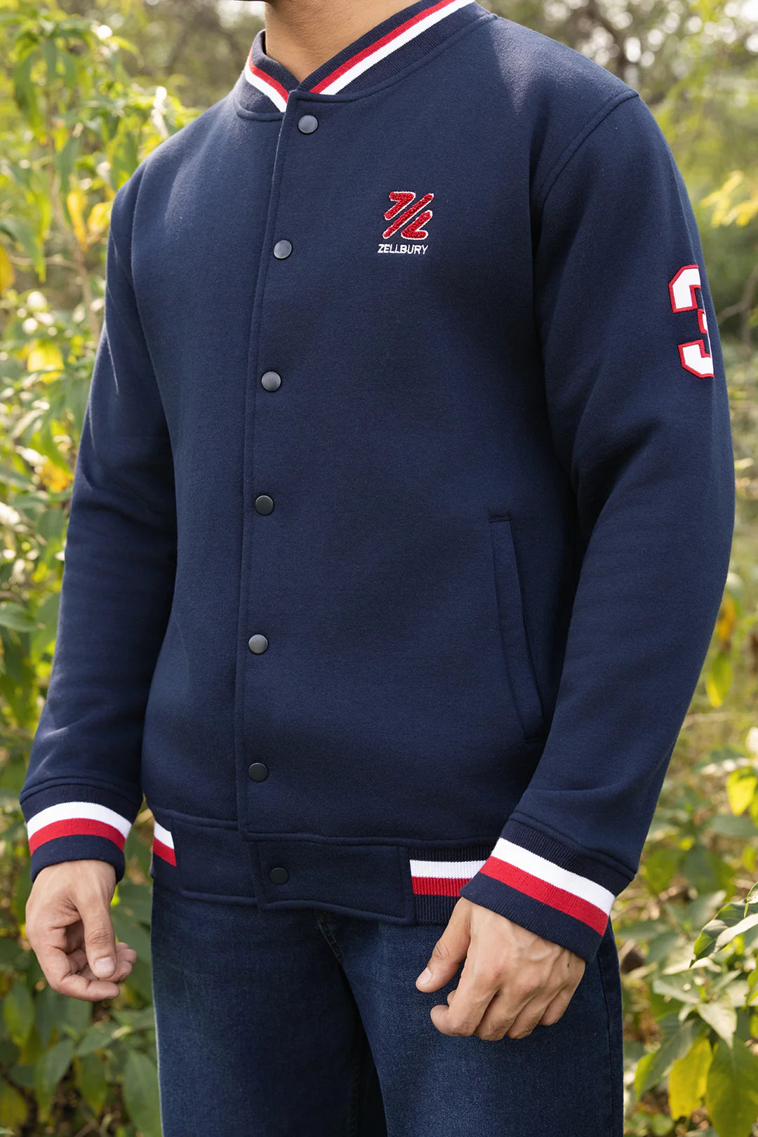 Varsity Jacket – Navy Blue