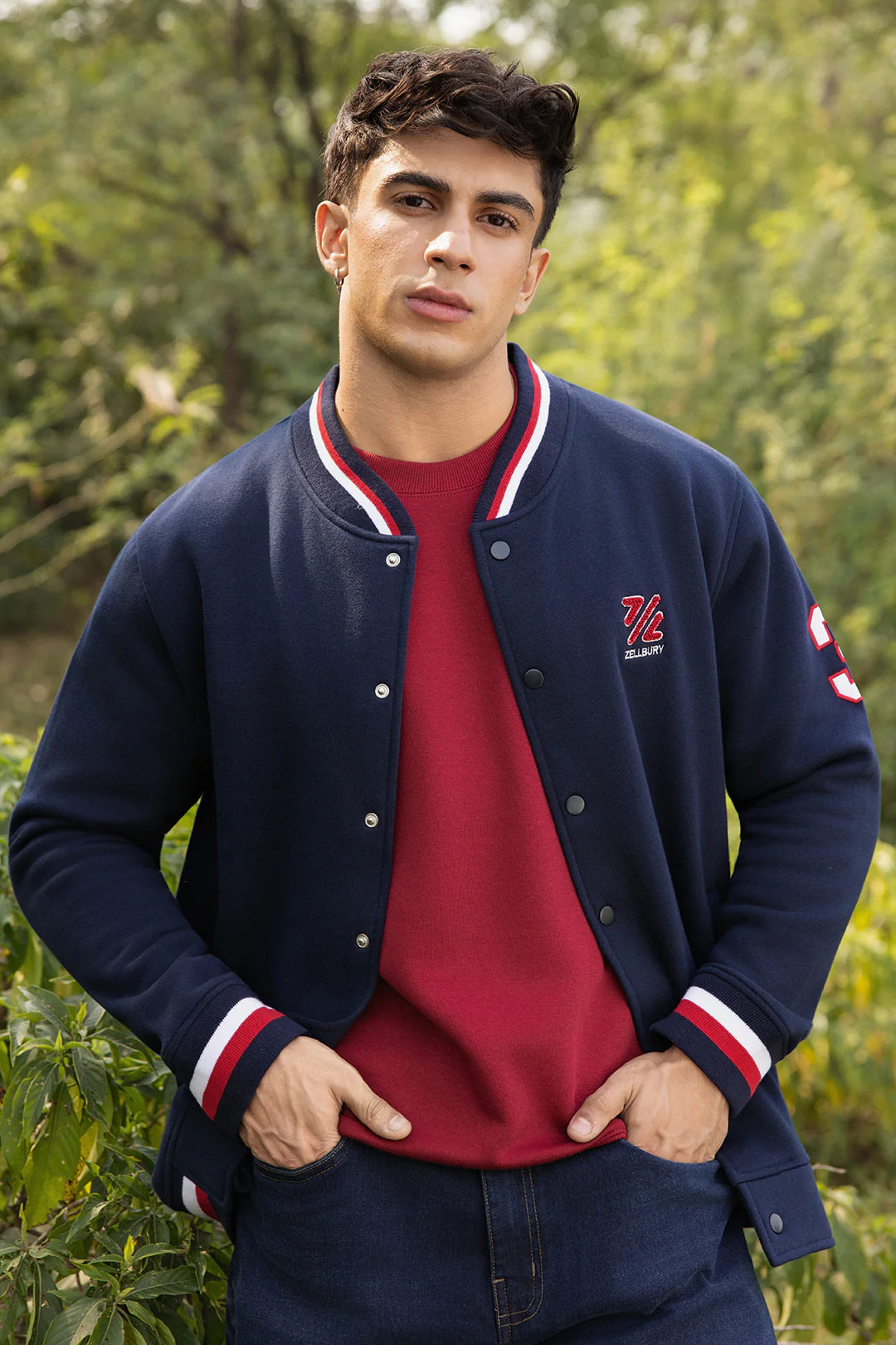 Varsity Jacket – Navy Blue