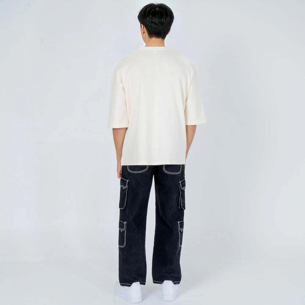Black Cargo Baggy Jeans
