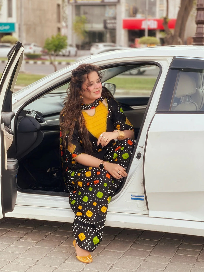 Rangoli Dot Print 3 Piece
