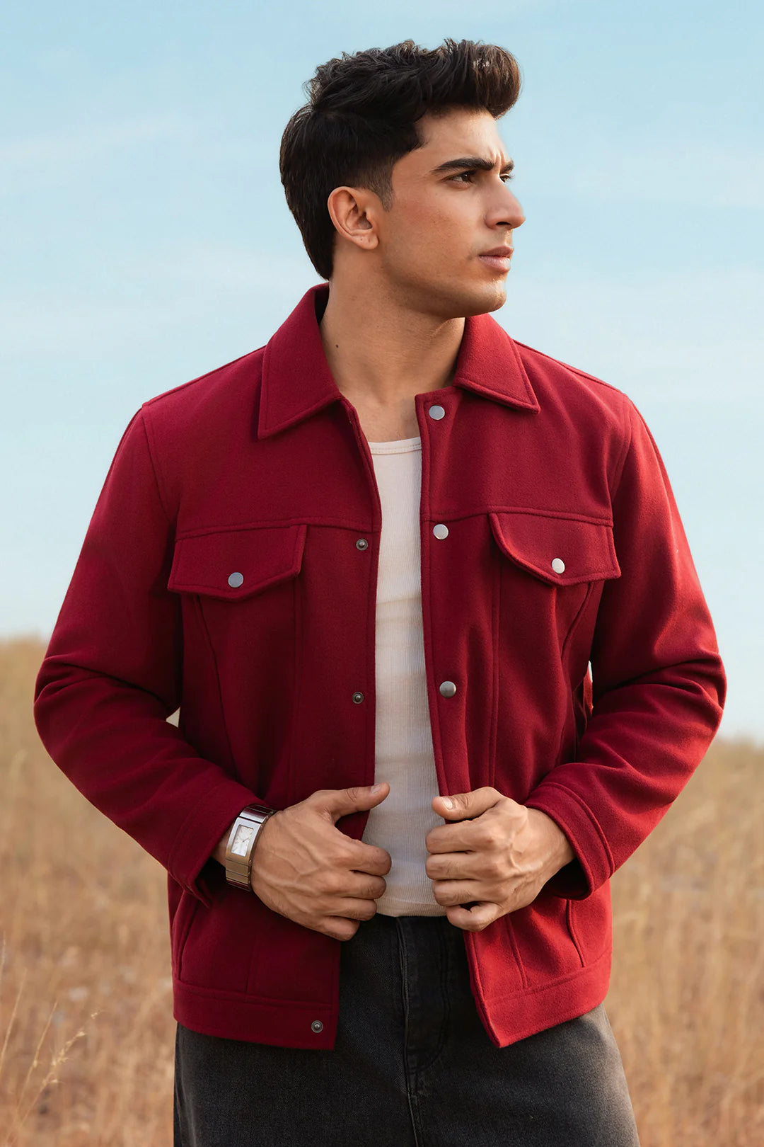 Felted Jacket – Wine