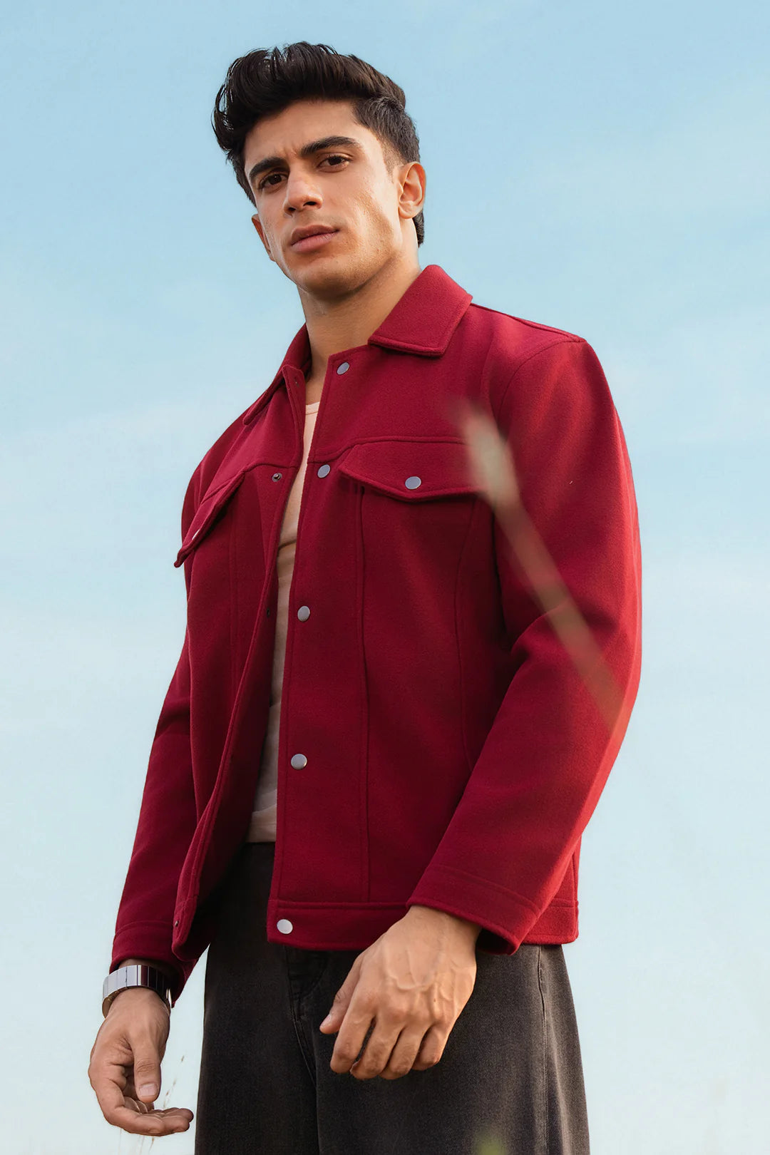 Felted Jacket – Wine