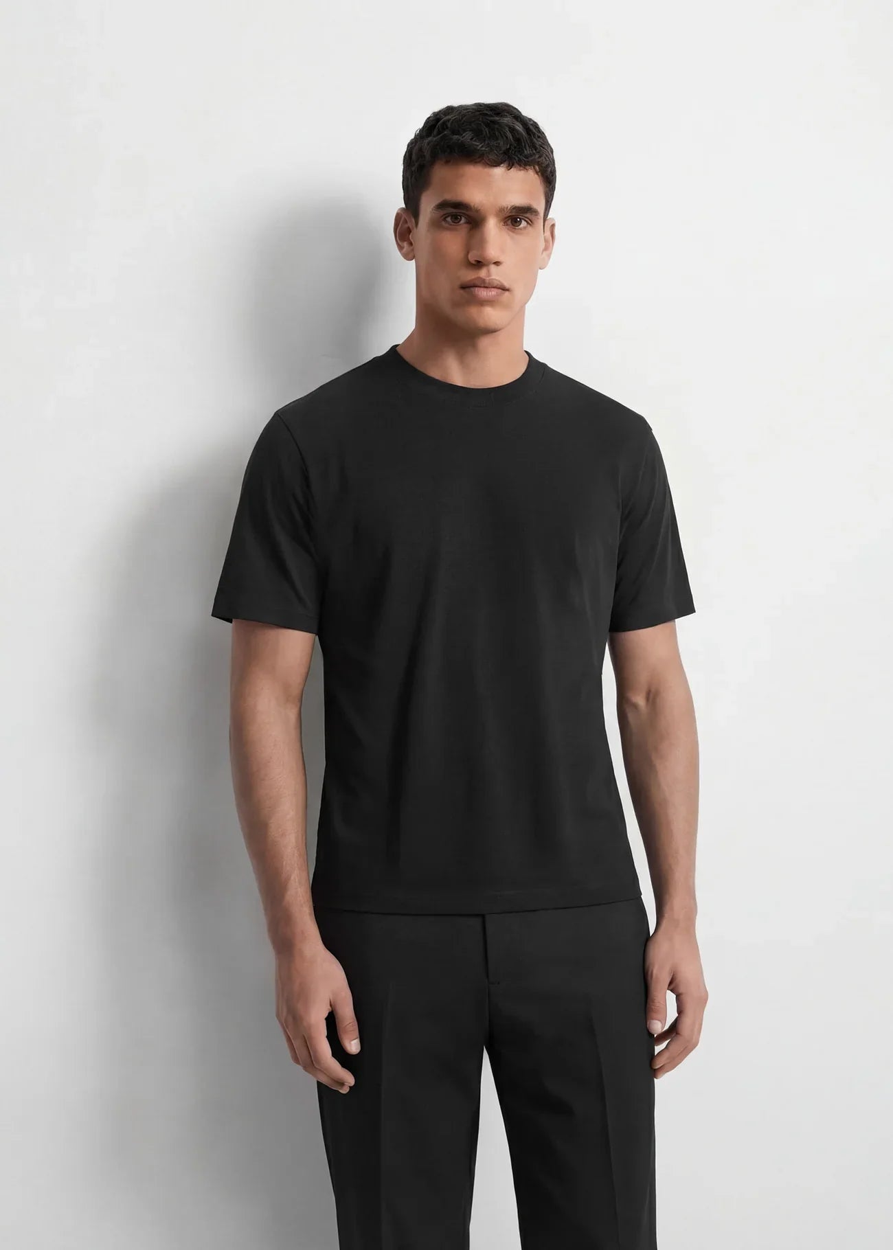 Schwarzes Regular Fit T-Shirt