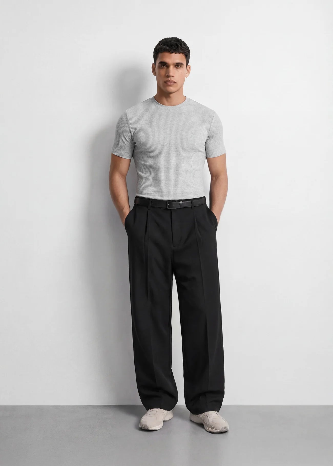 Ash Grey Slim Fit T-Shirt